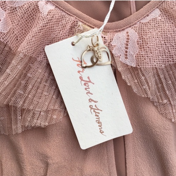 For Love and Lemons Mini Dress in Blush/Nude - Picture 4 of 8